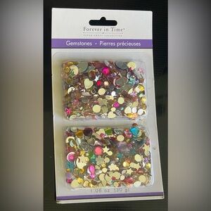 Various Shapes Flat Backed Gemstones - Multicolor